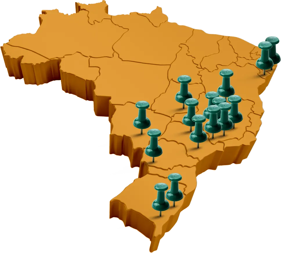 Mapa de Parceiros